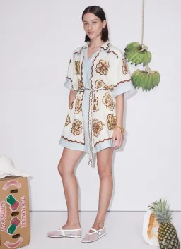 Alemais Relic Mini Dress Print Size 12 for rent on The Volte - image 1