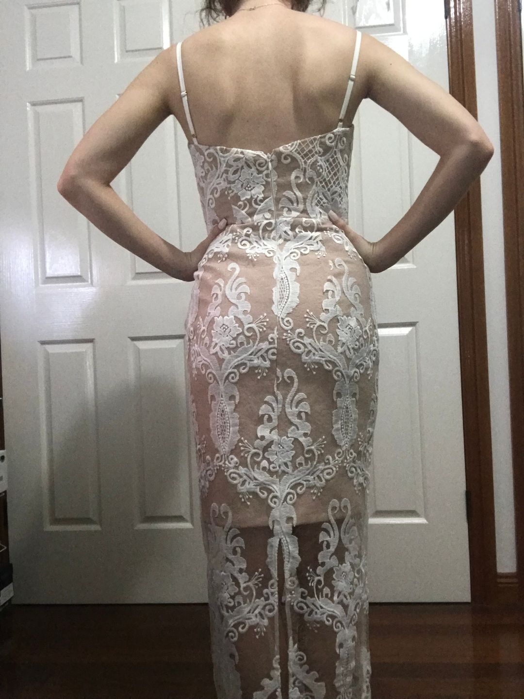 Elle Zeitoune Victoria Gown White Size 6 for rent on The Volte - main image