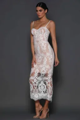 Elle Zeitoune Victoria Gown White Size 6 for rent on The Volte - image 1