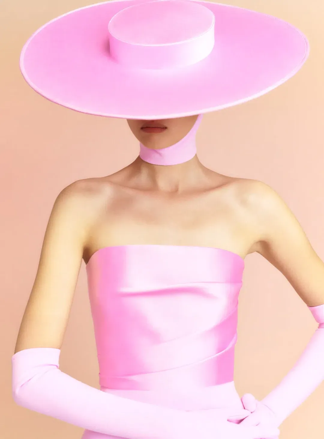 Solace London  The Afra Maxi Dress in Blush Size S/Au 8  for rent on The Volte - main image