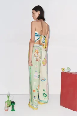 Alemais  Elixir Scarf And Pants Set Multi Print Size 8  for rent on The Volte - image 2