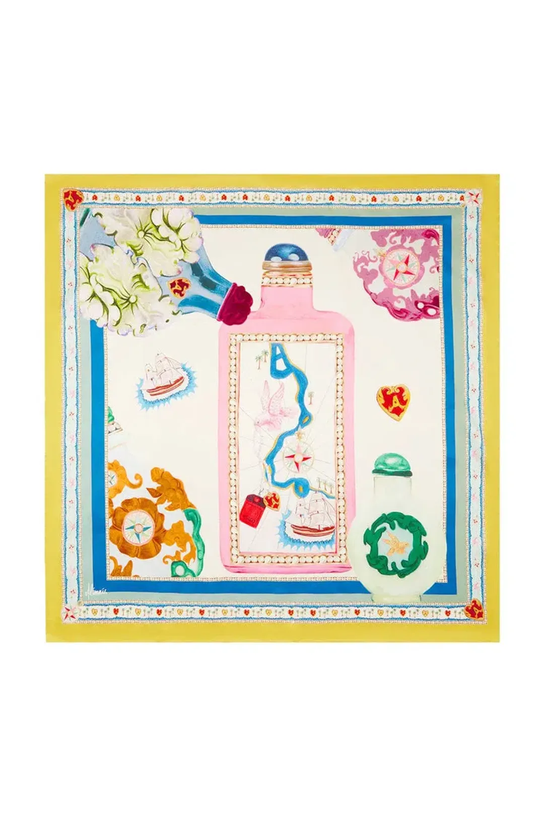 Alemais  Elixir Scarf And Pants Set Multi Print Size 8  for rent on The Volte - main image