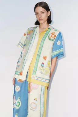 Alemais Elixir Shirt Size 6 And Pant Size 8 Set Print   for rent on The Volte - image 2