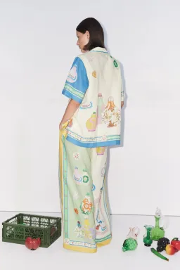 Alemais Elixir Shirt Size 6 And Pant Size 8 Set Print   for rent on The Volte - image 3