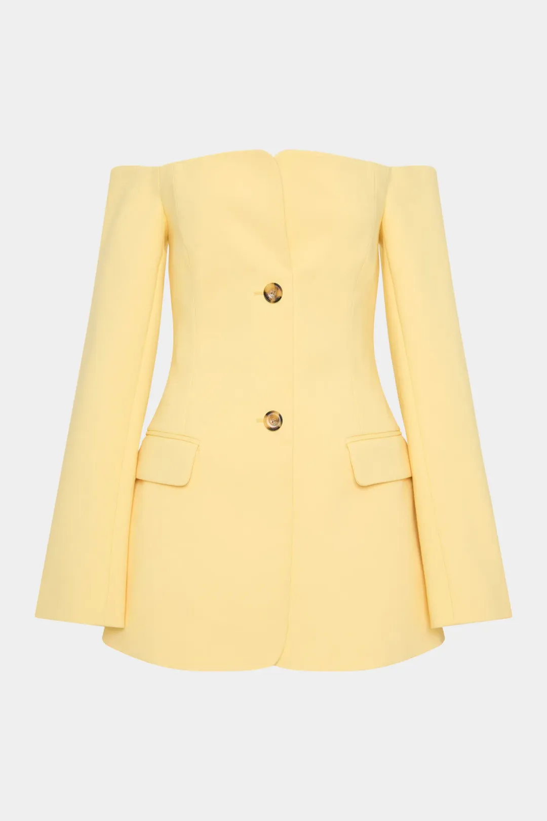 Sir The Label The Sandrine Tailored Mini Dress Limone Size 6 for rent on The Volte - main image