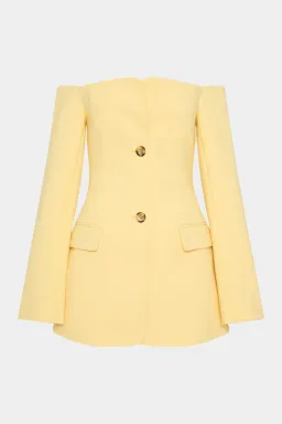 Sir The Label The Sandrine Tailored Mini Dress Limone Size 6 for rent on The Volte - image 4