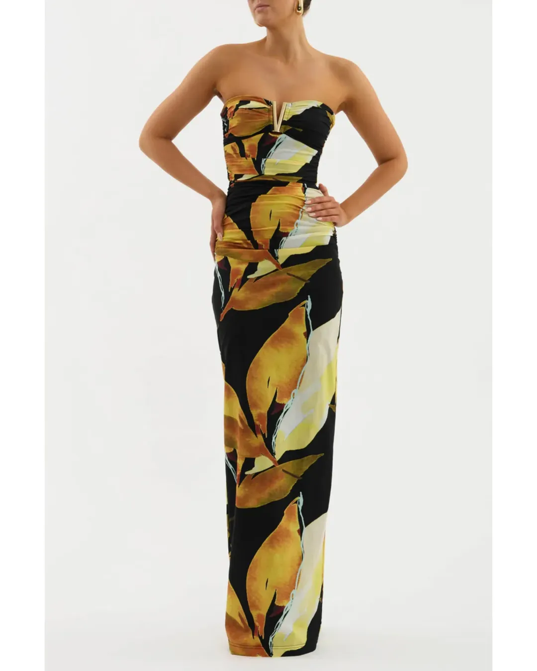 Rebecca Vallance Petals Of Paradise Gown Print Size AU 8 for rent on The Volte - main image