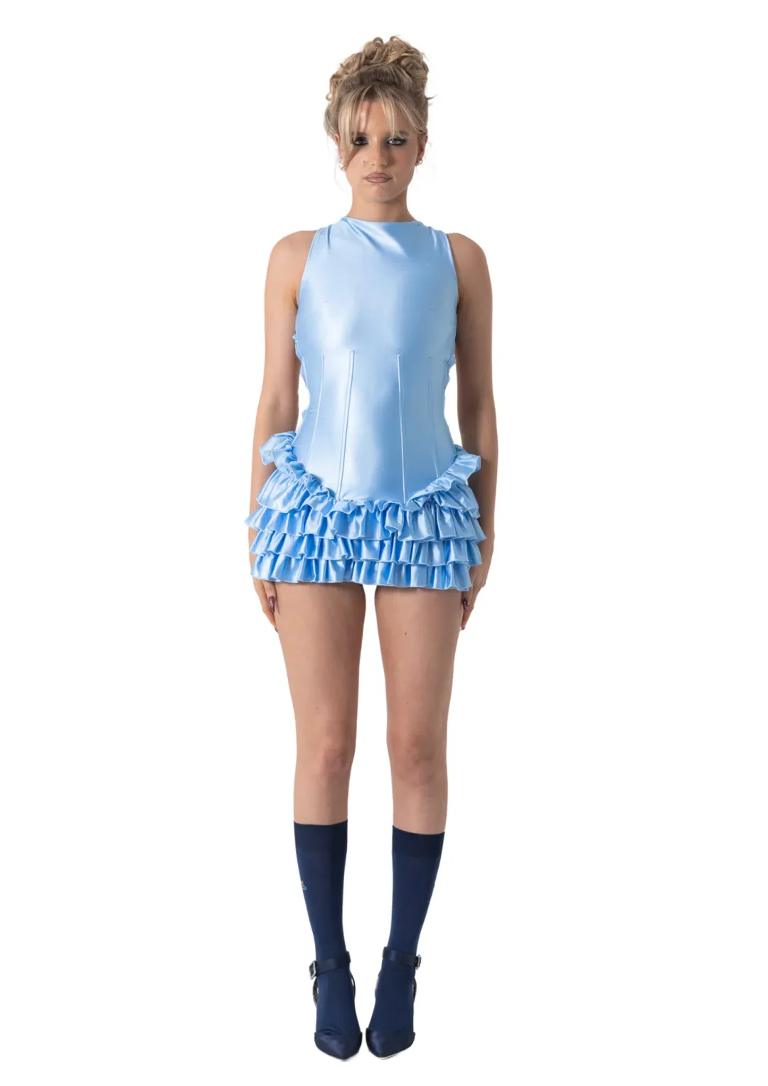 Bye Bambi Madison Mini Dress Blue Size S / AU 8 for rent on The Volte - main image