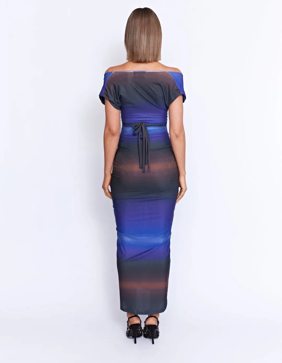 Pfeiffer Gerome Midi Dress in Midnight Size 10 for rent on The Volte - main image