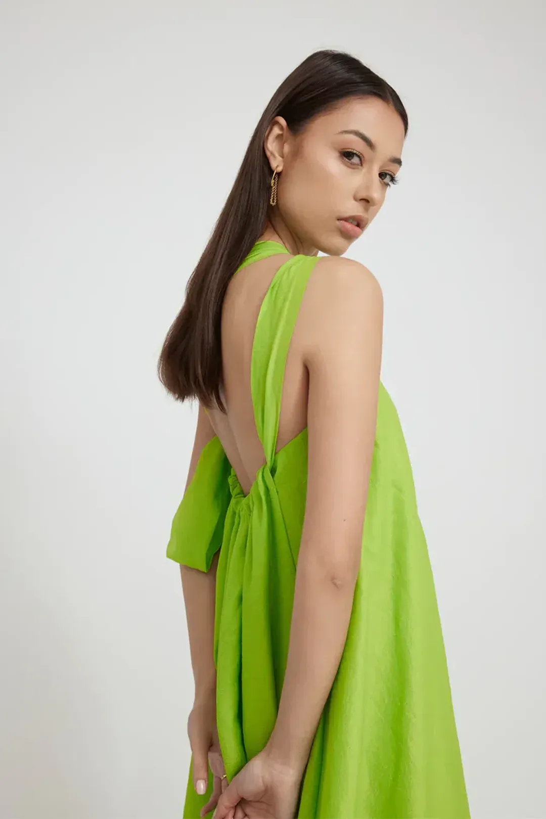 Tojha Lola Maxi Dress in Lime Green Size S / AU 8 for rent on The Volte - main image