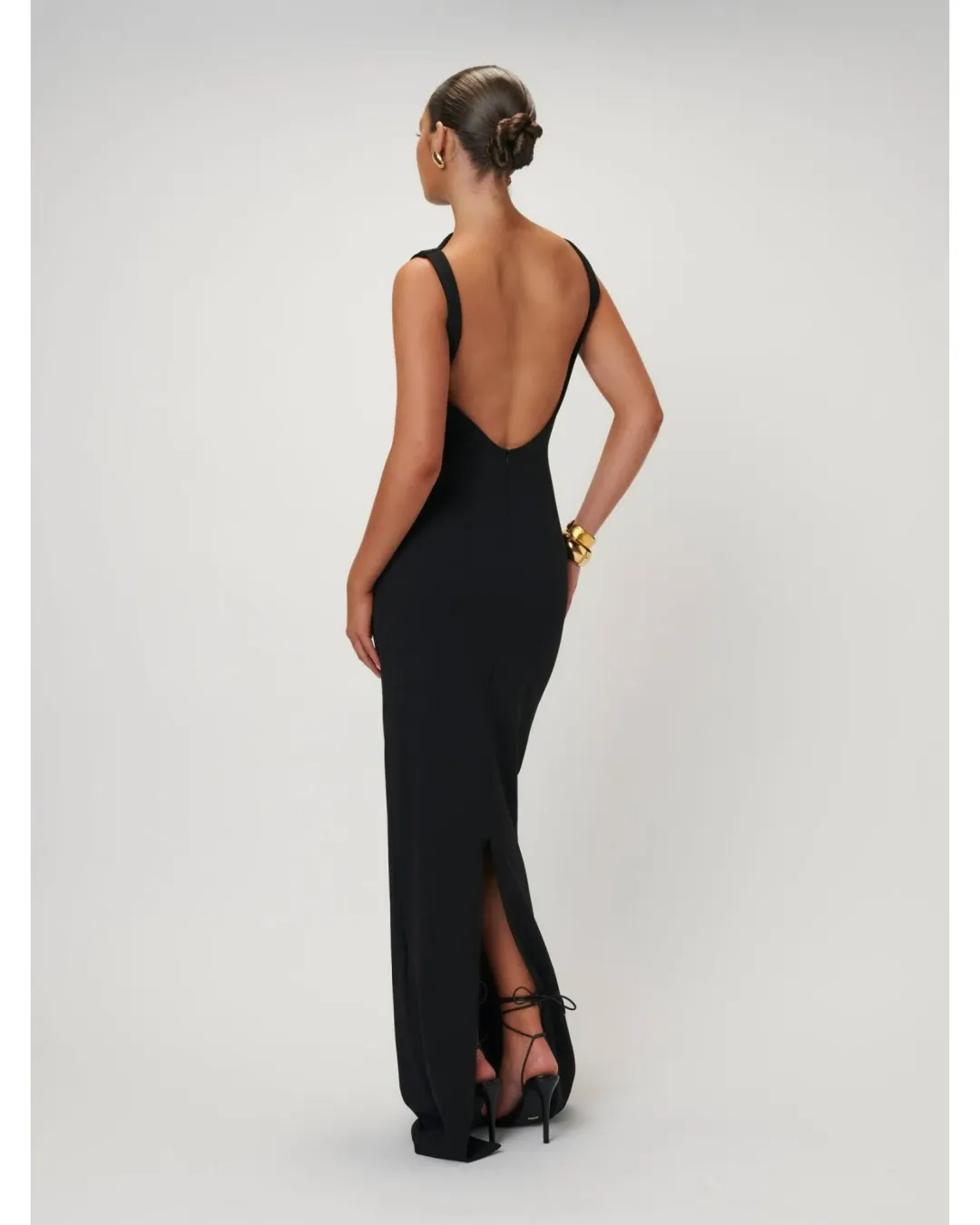 Effie Kats Verona Gown Black Size AU 12 for rent on The Volte - main image