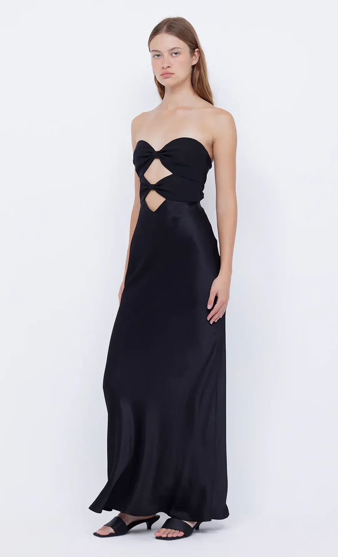 Bec & Bridge Halle Maxi Strapless Black Size AU 10 for rent on The Volte - main image