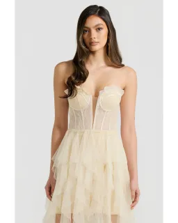 Derma Department Vera Gown Beige Size AU 6 for rent on The Volte - image 2