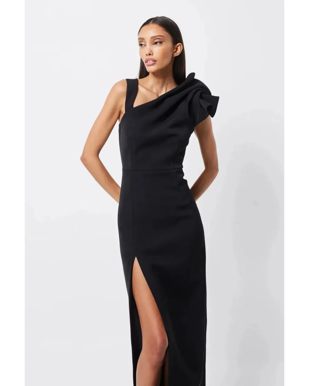 Mossman Infatuation Maxi Dress Black Size AU 6 for rent on The Volte - main image