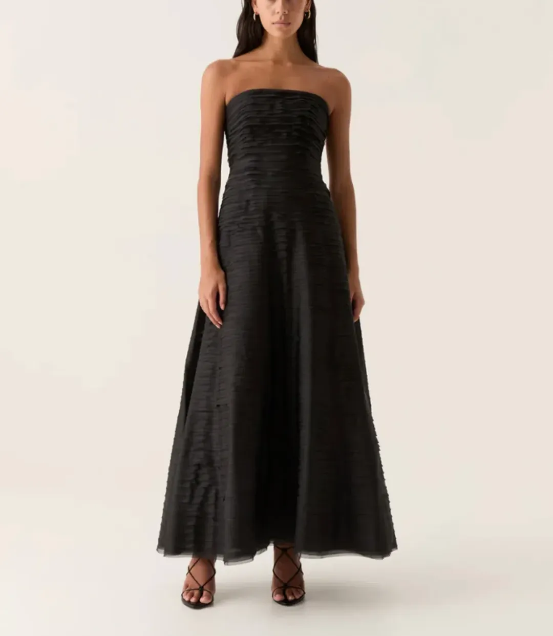 AJE SOUNDSCAPE MAXI DRESS BLACK SIZE 8 for rent on The Volte - main image