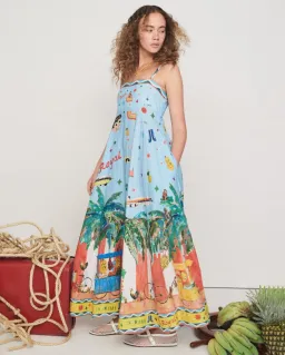 Alemais  All Aboard Sundress Print Size 10 for rent on The Volte - image 2