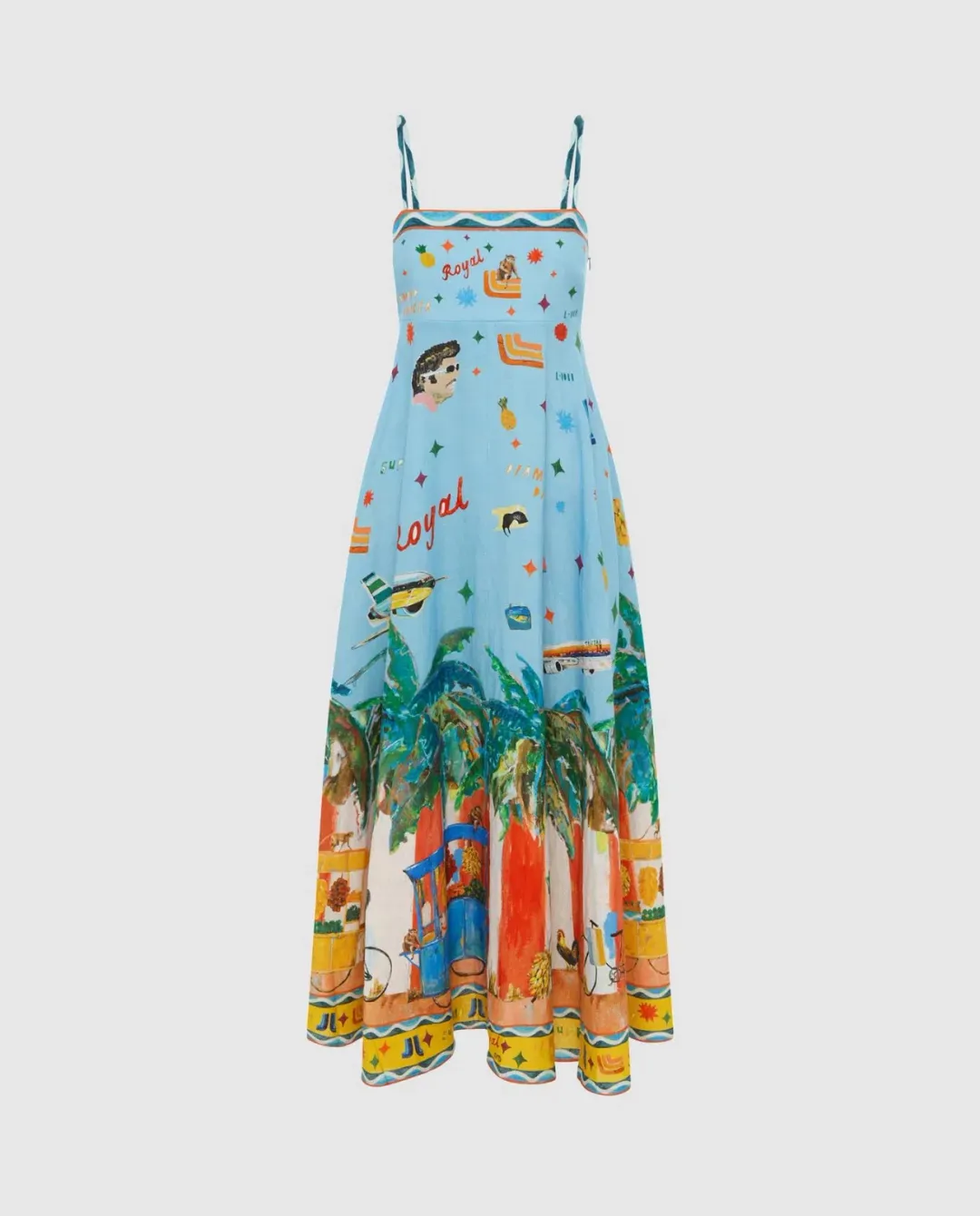 Alemais  All Aboard Sundress Print Size 10 for rent on The Volte - main image