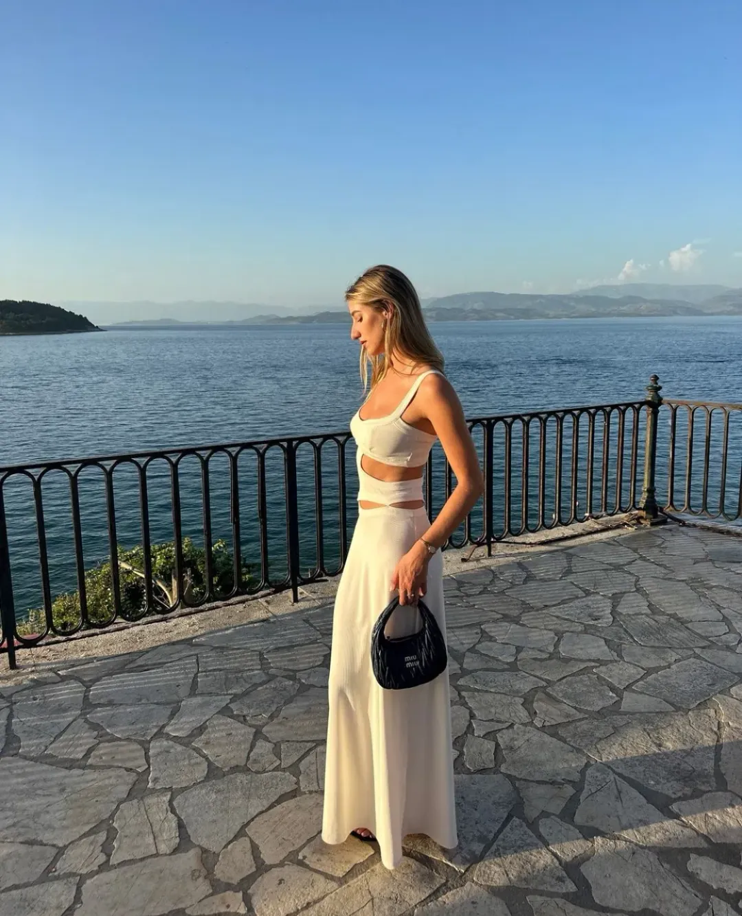 Arcina Ori Jetta Dress White Size 8  for rent on The Volte - main image