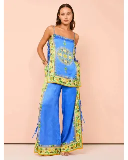 Alemais Linda Pants and Top Set Blue Print Size AU 6 for rent on The Volte - image 1