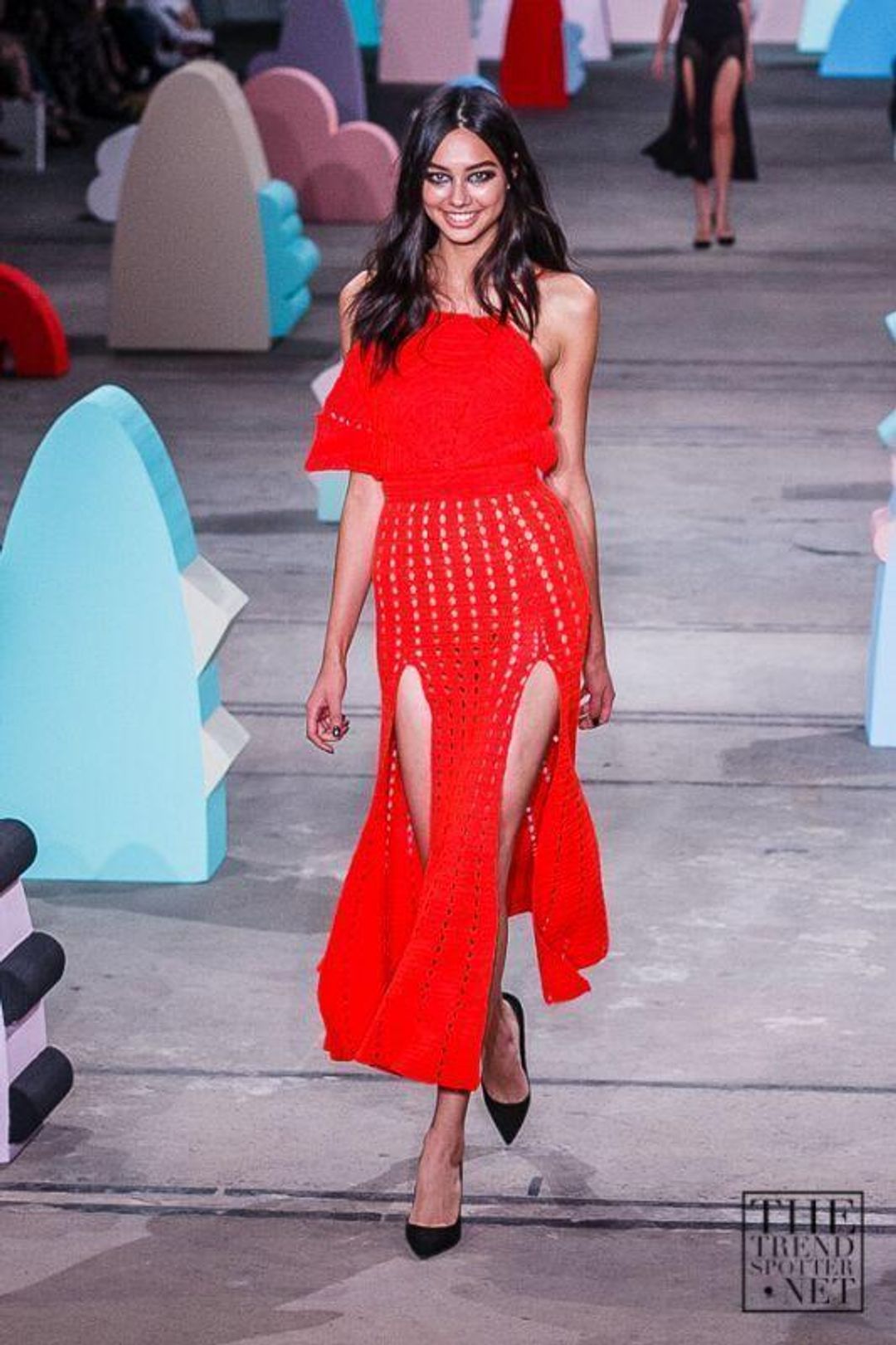Alice McCall Crochet Dress - Red  for rent on The Volte - main image