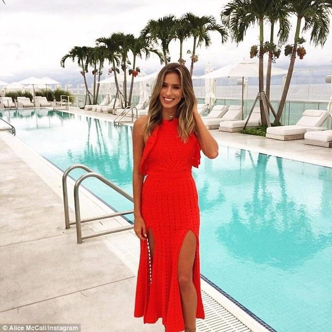 Alice McCall Crochet Dress - Red  for rent on The Volte - main image