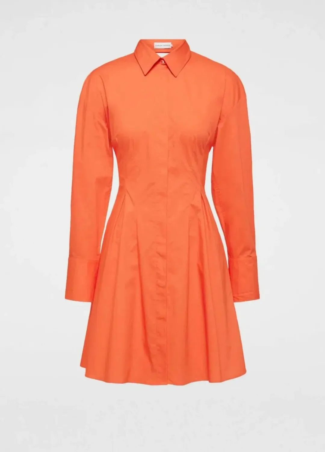 Scanlan Theodore Parachute Cut Out Mini Shirtdress Orange Size AU 6 for rent on The Volte - main image
