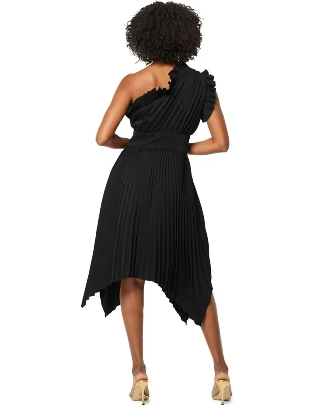 Mossman THE LADY LIKE MIDI DRESS Black Size AU 10  for rent on The Volte - main image