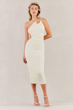 Misha Vanina Midi Dress Light Limoncello Size 10/M for rent on The Volte - image 1