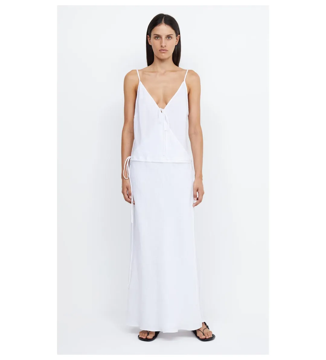 Bec & Bridge Jayden Wrap Maxi Dress White Size AU 6 for rent on The Volte - main image