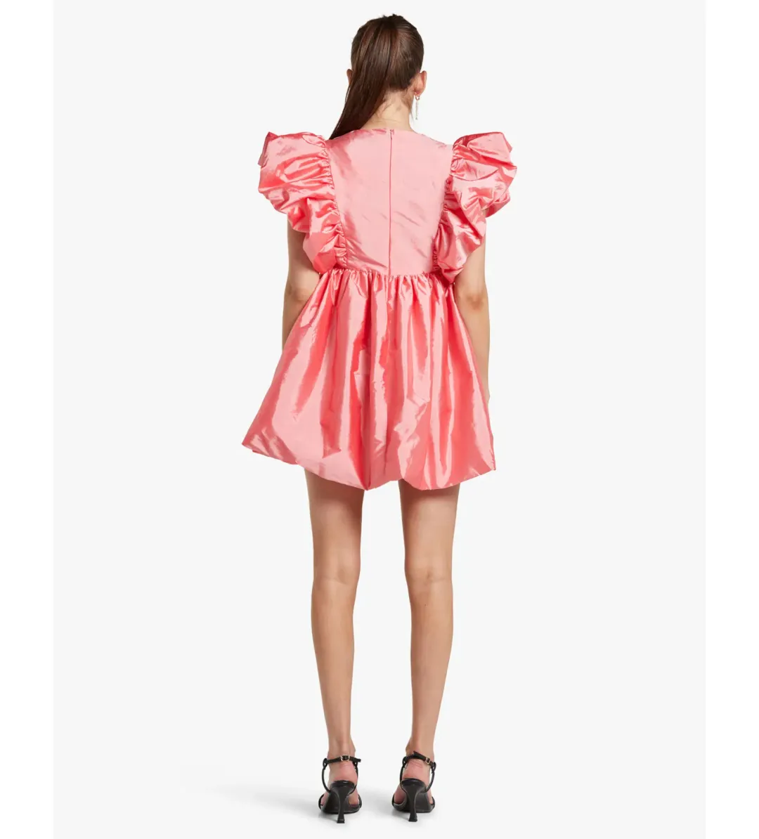 Hansen & Gretel Cosmo Mini Dress in Watermelon Size 12 for rent on The Volte - main image