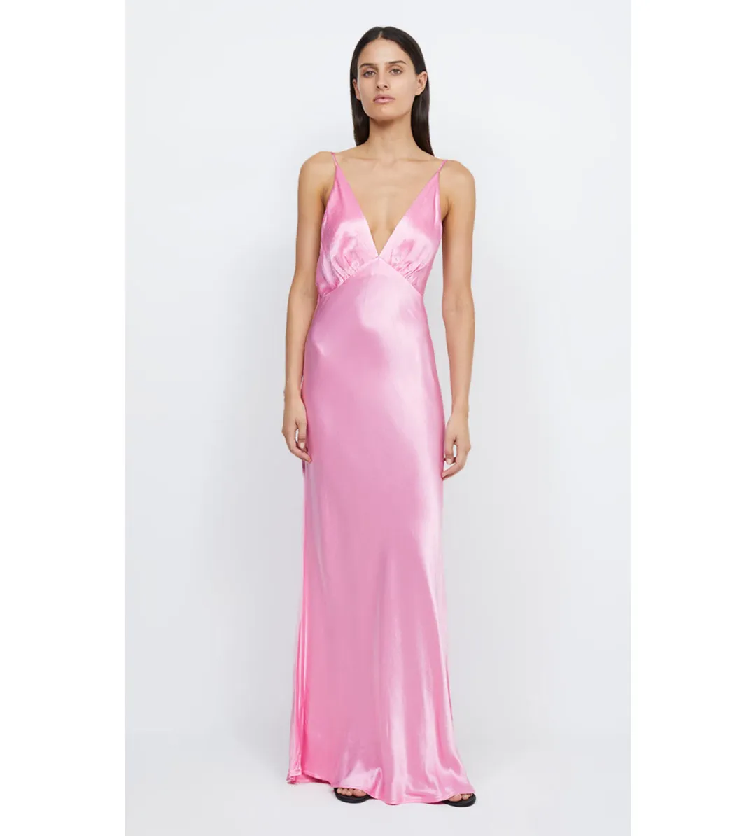 Bec & Bridge Lorelai V Maxi Dress in Candy Pink Size 8 for rent on The Volte - main image