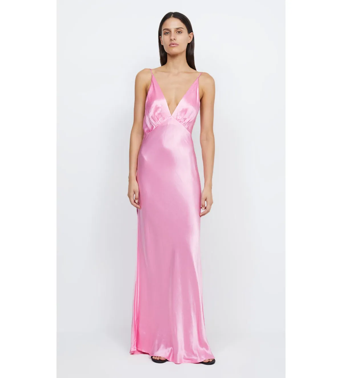 Bec & Bridge Lorelai V Maxi Dress in Candy Pink Size 8 for rent on The Volte - main image