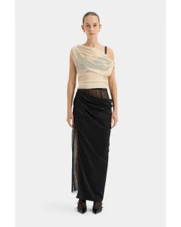 Sir the Label Strobe Cowl Top Bone Size 2 / AU 10 for rent on The Volte - image 1