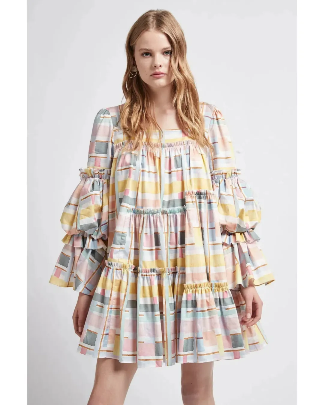 Aje L’Esprit Mini Dress Multi Size AU 6  for rent on The Volte - main image