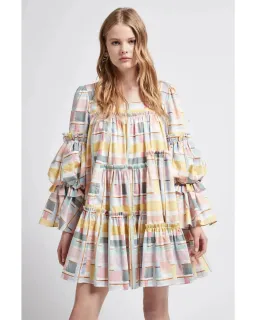 Aje L’Esprit Mini Dress Multi Size AU 6  for rent on The Volte - image 2