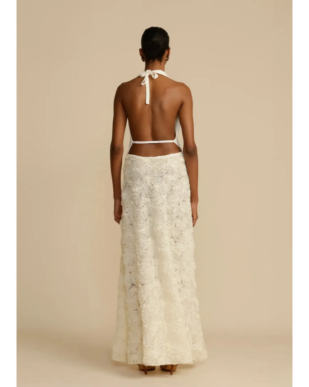 Arcina Ori Adrianna Dress Ivory Size AU 8 for rent on The Volte - main image