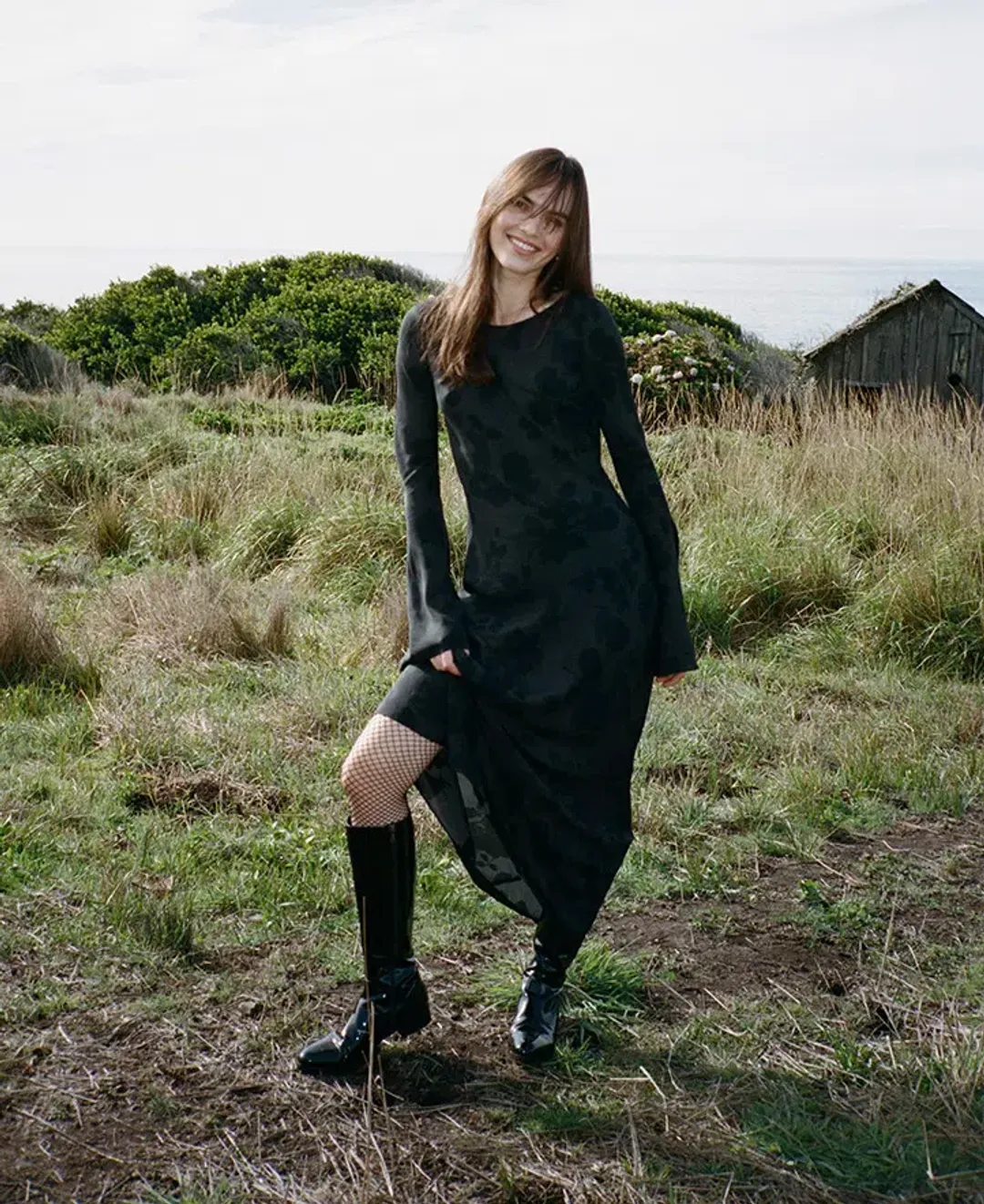 Realisation Par The Gia Dress in Midnight Rose Size M / AU 10 for rent on The Volte - main image