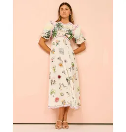 Alemais Sunset Midi Dress Print Size AU 10 for rent on The Volte - image 3