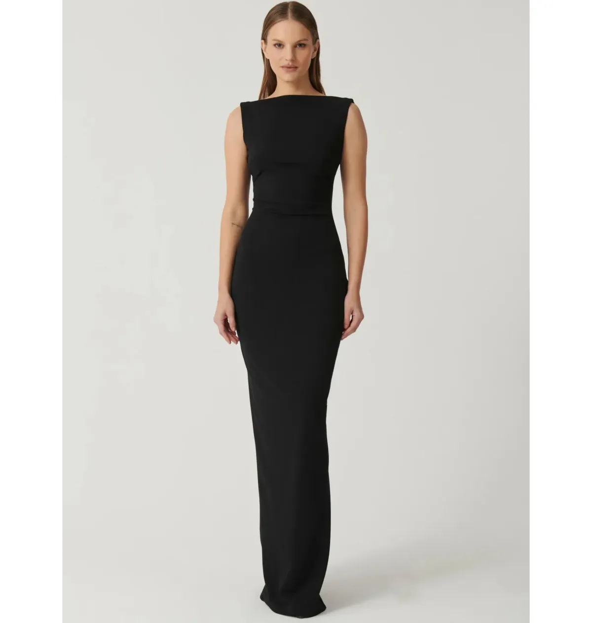 Effie Kats Verona Gown Black Size AU 8 for rent on The Volte - main image