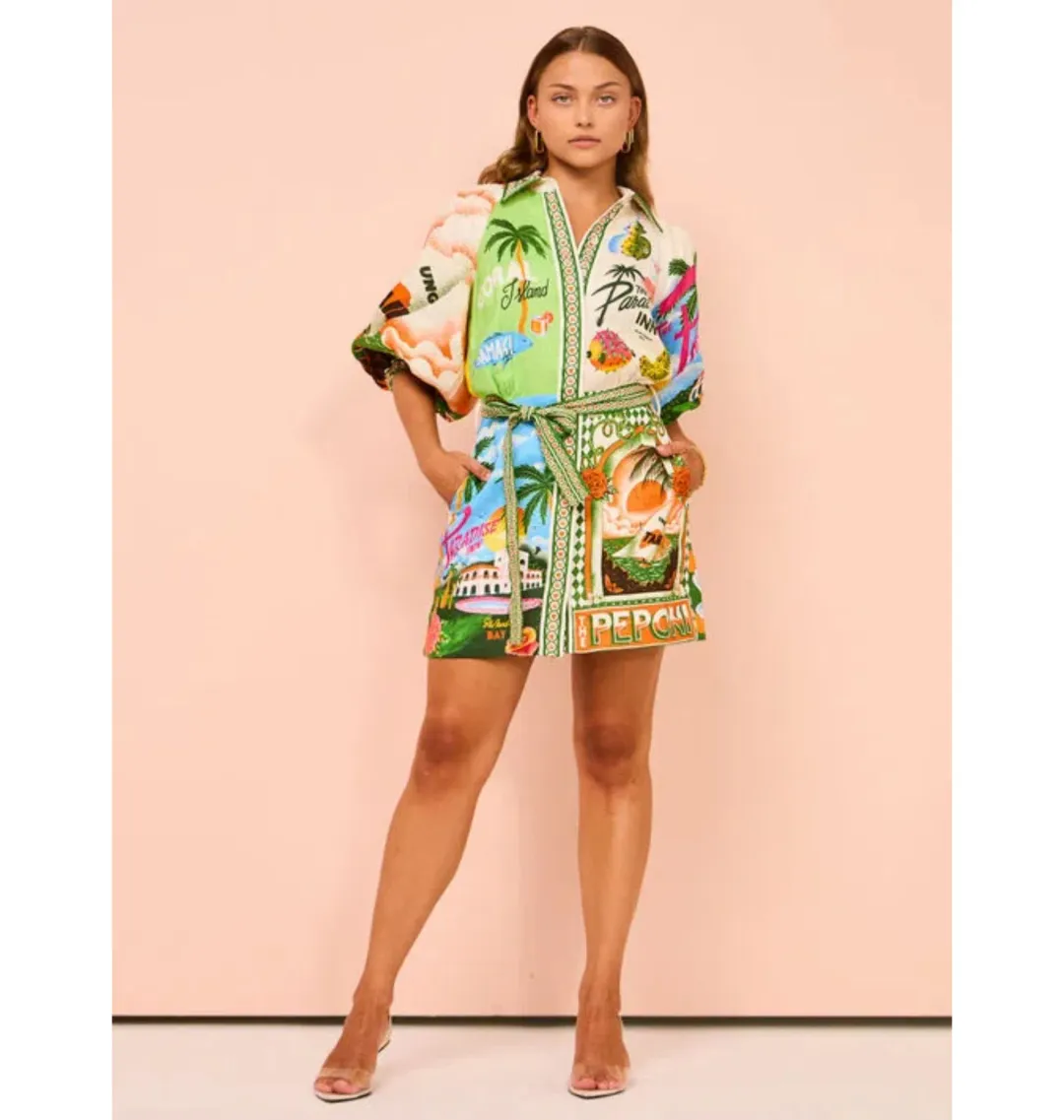 Alemais Paradiso Mini Dress Multi Size AU 10 for rent on The Volte - main image