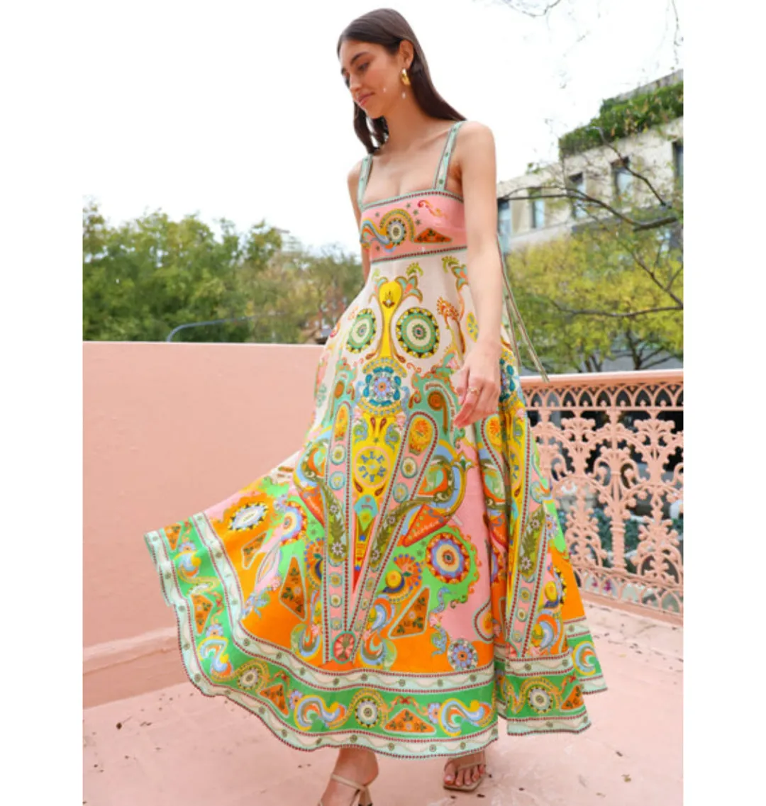 Alemais Pinball Sundress Multi Size AU 8 for rent on The Volte - main image