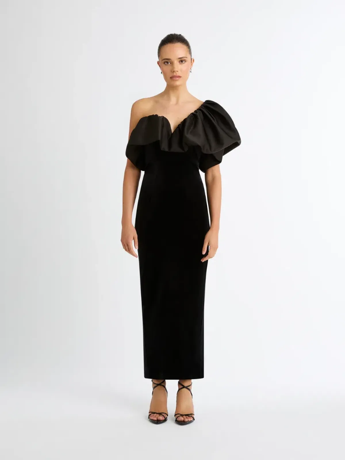 Sheike Moonlight Maxi  Gown Black Size 12  for rent on The Volte - main image