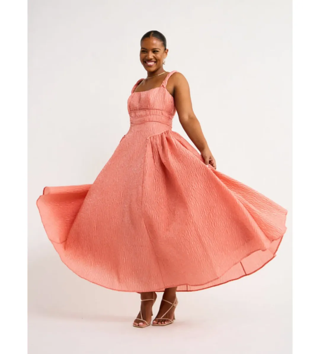 Rachel Gilbert Sophy Strap Dress in Pink Size 8  for rent on The Volte - main image