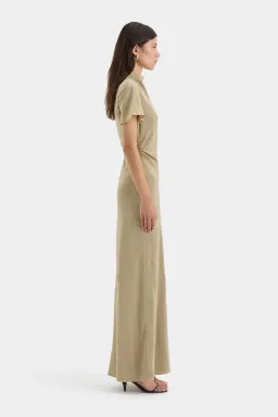 Sir the Label Seameadow Bias Dress Olive Size 1/Au 8 for rent on The Volte - image 3