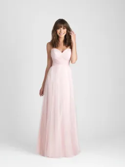 Allure Bridesmaids Tulle Gown Pink Size 10 for rent on The Volte - image 1