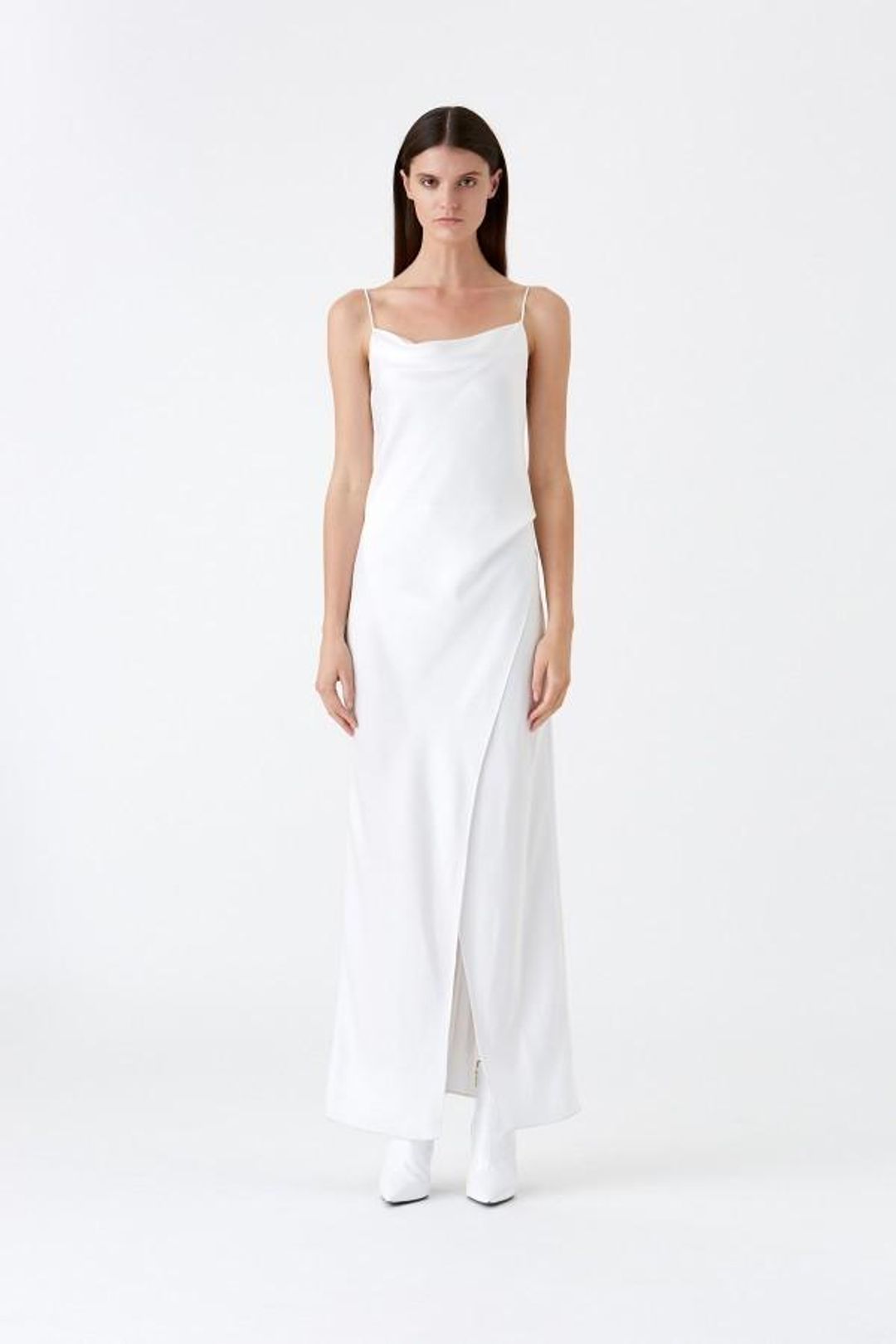 Camilla and Marc Bowery Slip Dress White Size 14 for rent on The Volte - main image