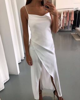 Camilla and Marc Bowery Slip Dress White Size 14 for rent on The Volte - image 2