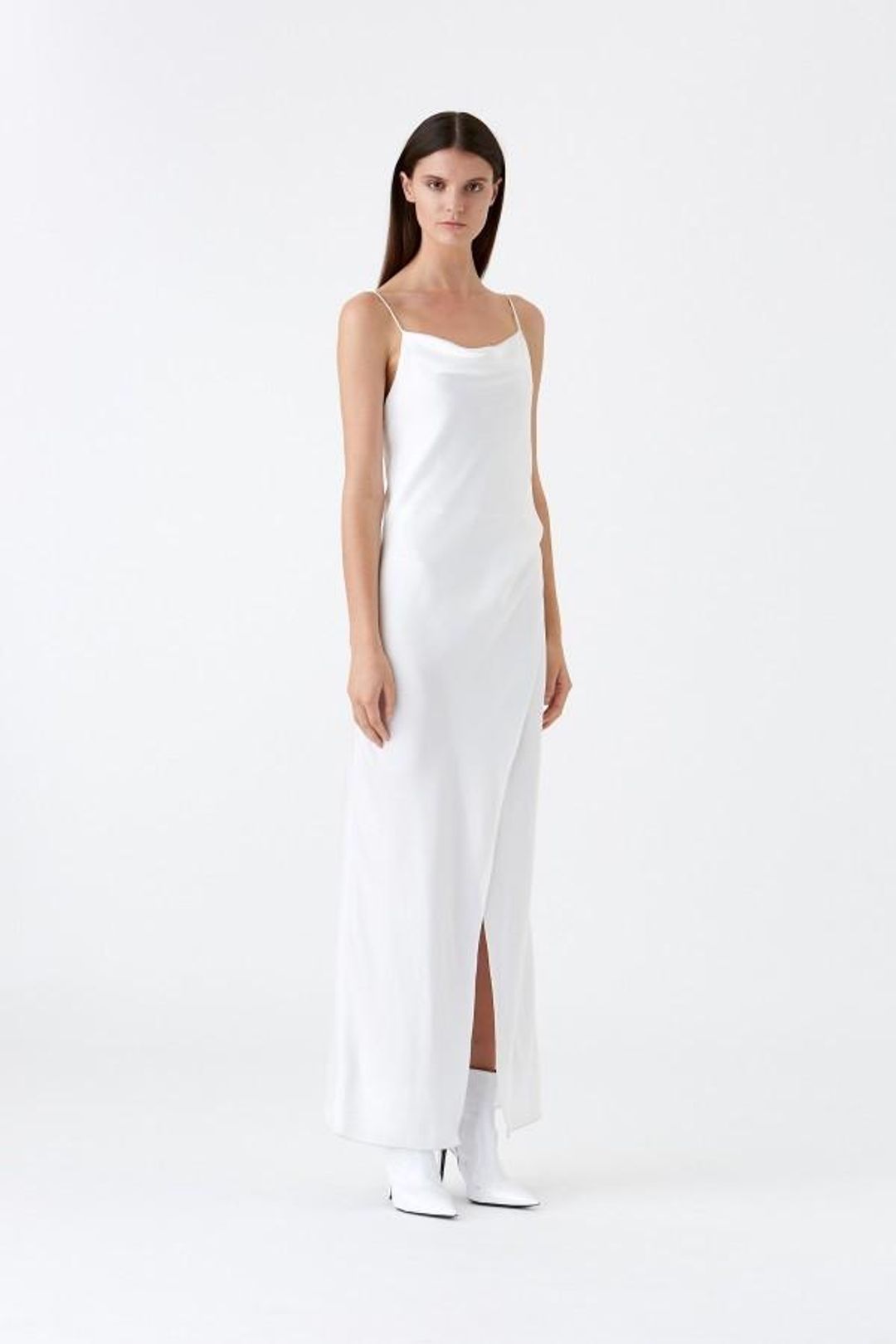 Camilla and Marc Bowery Slip Dress White Size 14 for rent on The Volte - main image