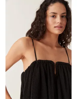 Aje Filigree Sweetheart Mini Dress Black Size 8 for rent on The Volte - image 2