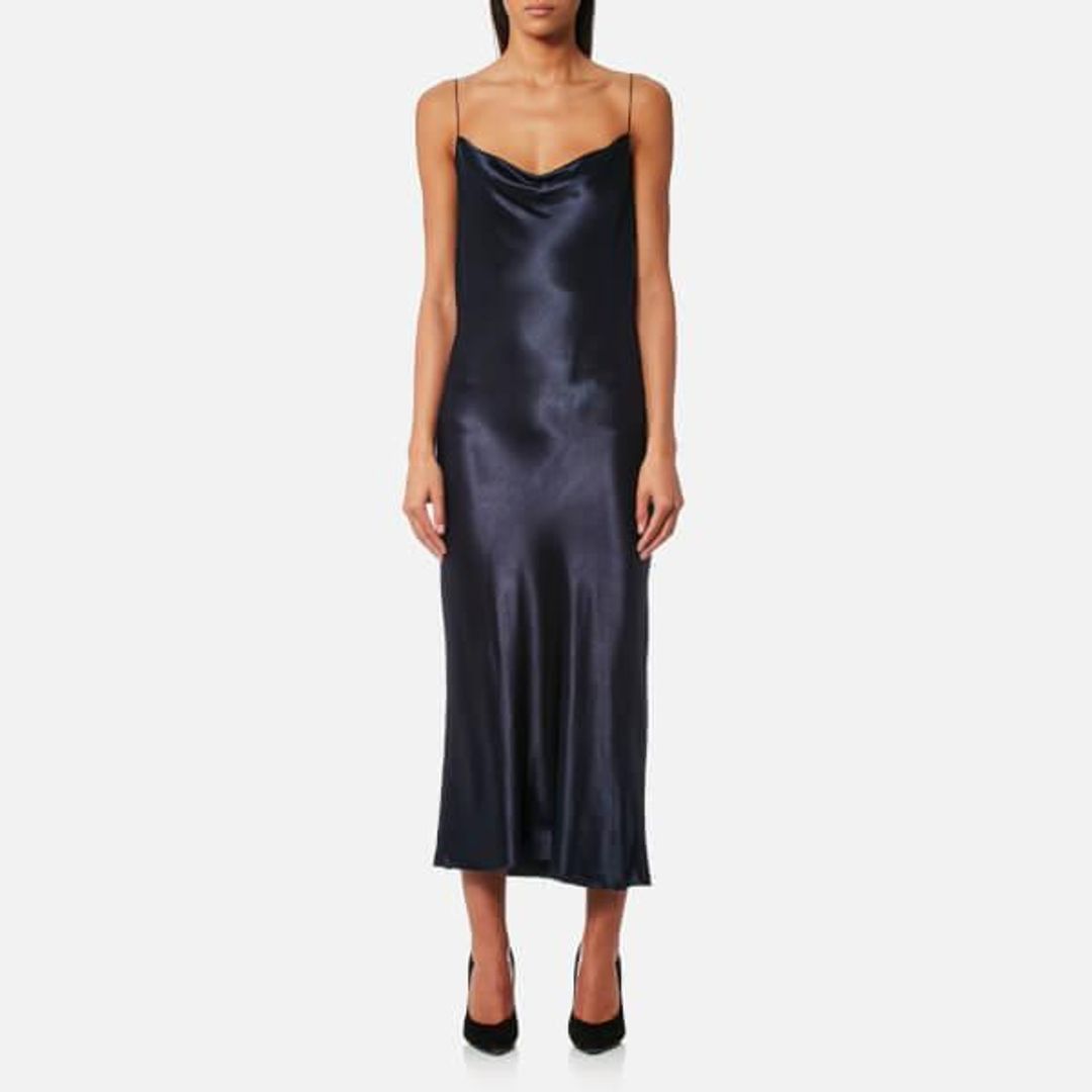 Bec & Bridge Sirens Midi Dress Navy Size AU 6 for rent on The Volte - main image